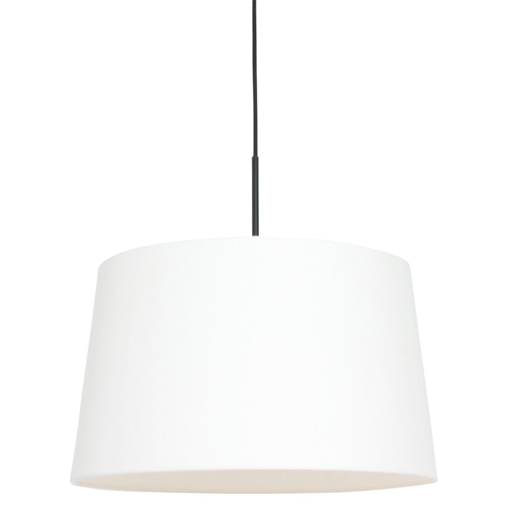 Lustre Blanc et Noir Lin Moderne | Tory - Designix Lustre