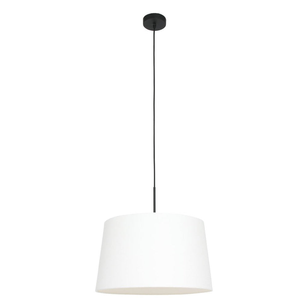 Lustre Blanc et Noir Lin Moderne | Tory - Designix Lustre