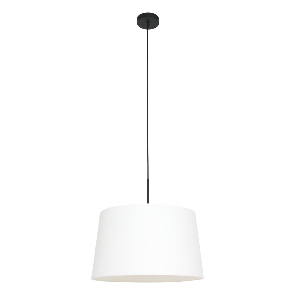 Lustre Blanc et Noir Lin Moderne | Tory - Designix Lustre