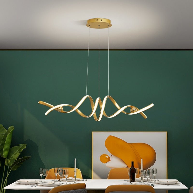 Lustre Contemporain | Hira - Designix Lustre Noir