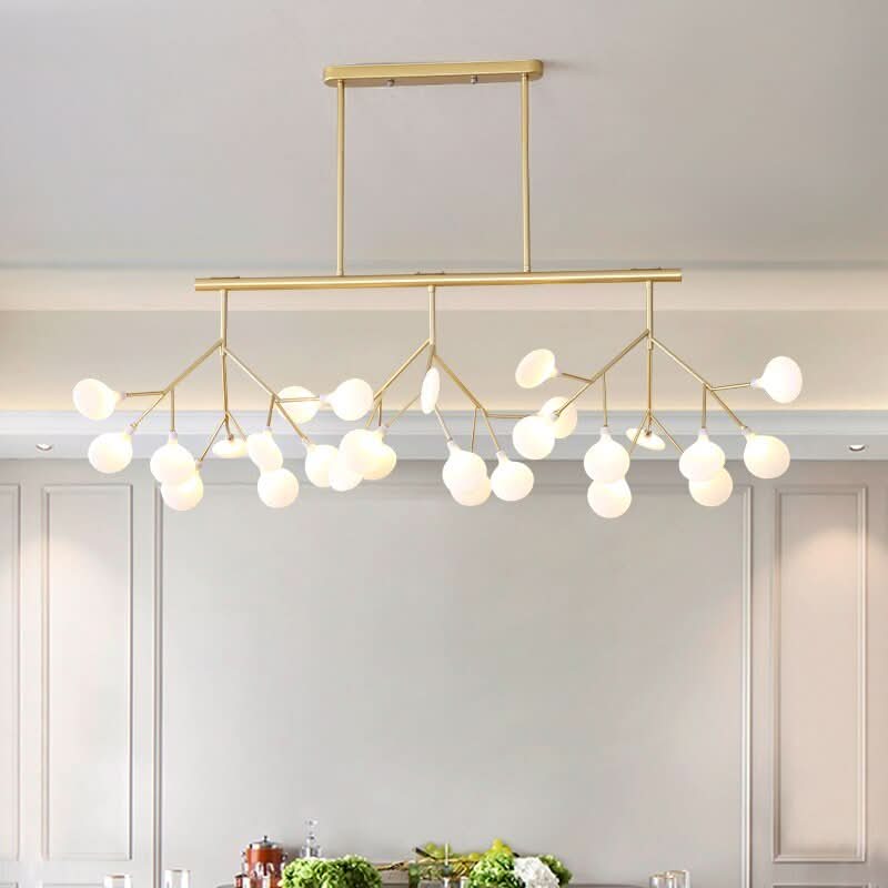 Lustre Fleur | Qale - Designix Lustre Or