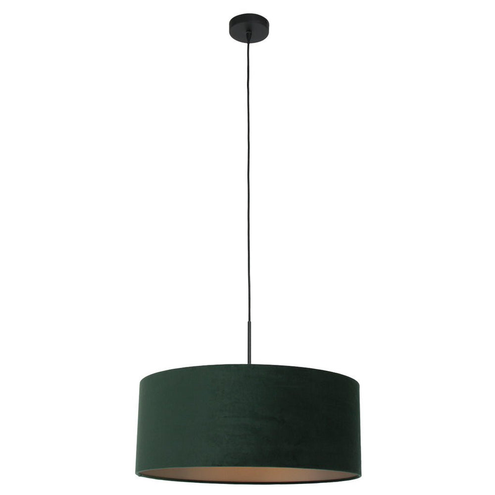 Lustre Moderne Velours Vert Noir | Yaro - Designix Lustre