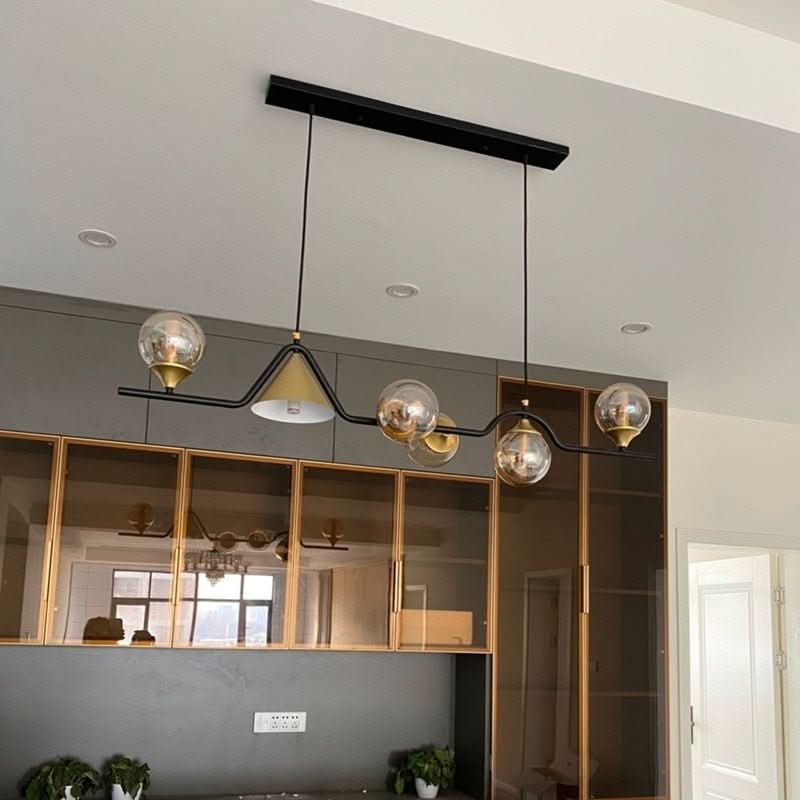 Lustre Salon Design | Zola - Designix Lustre Noir 100 cm