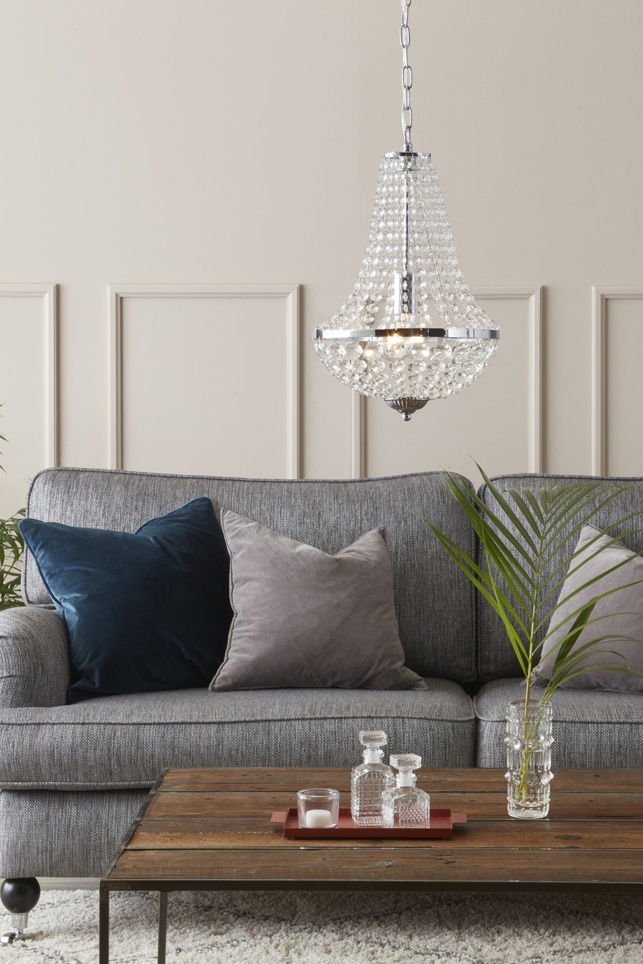 Lustre Gränsö en cristal