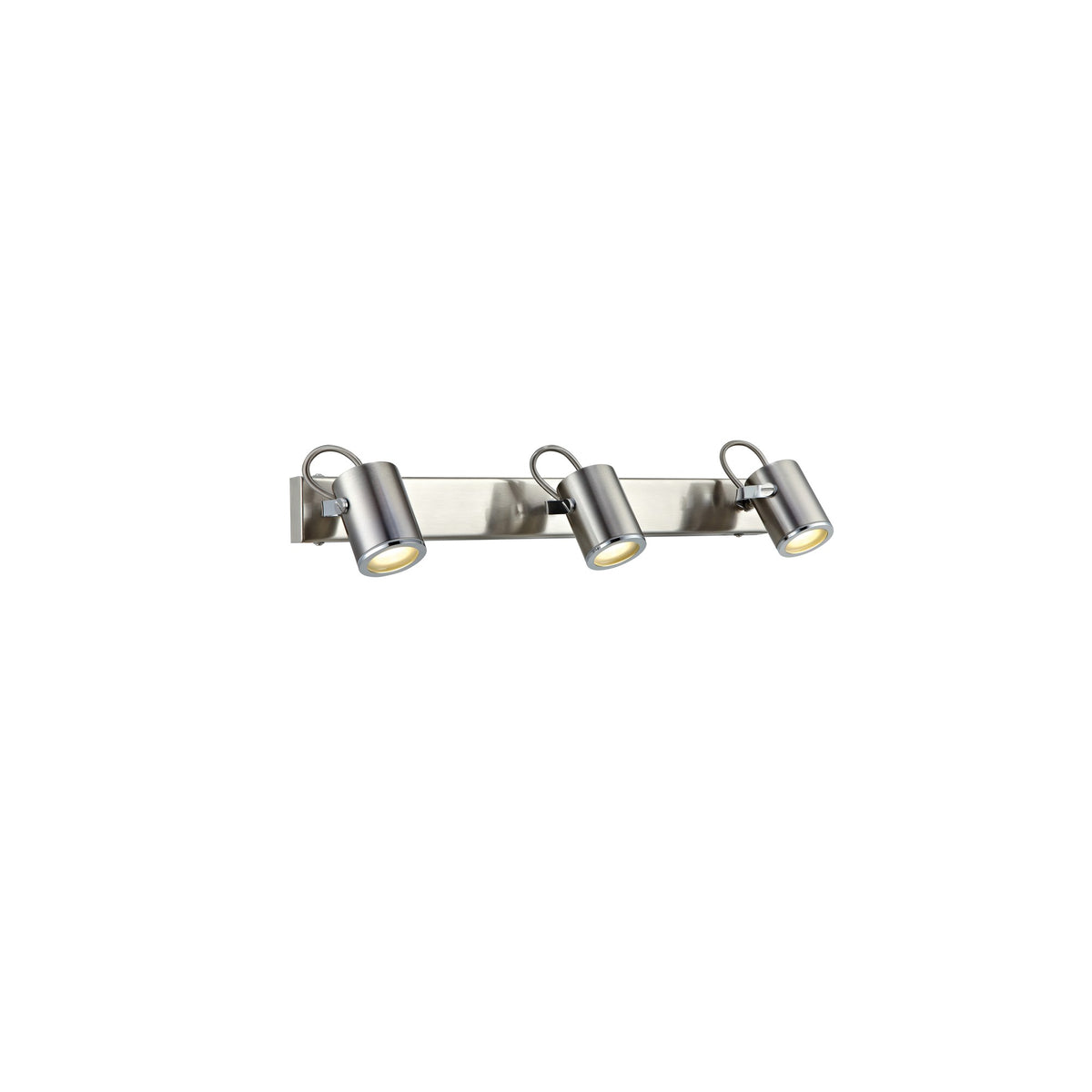 Applique de salle de bain Lux 3 lumières en acier