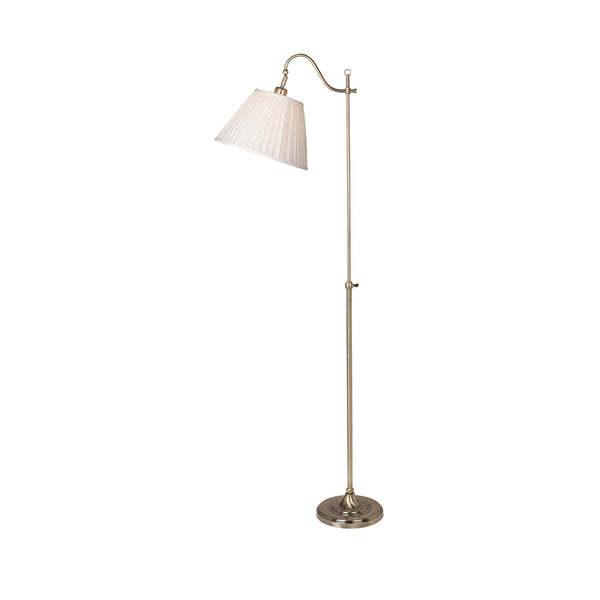 Lampadaire Charleston en métal oxydé et beige