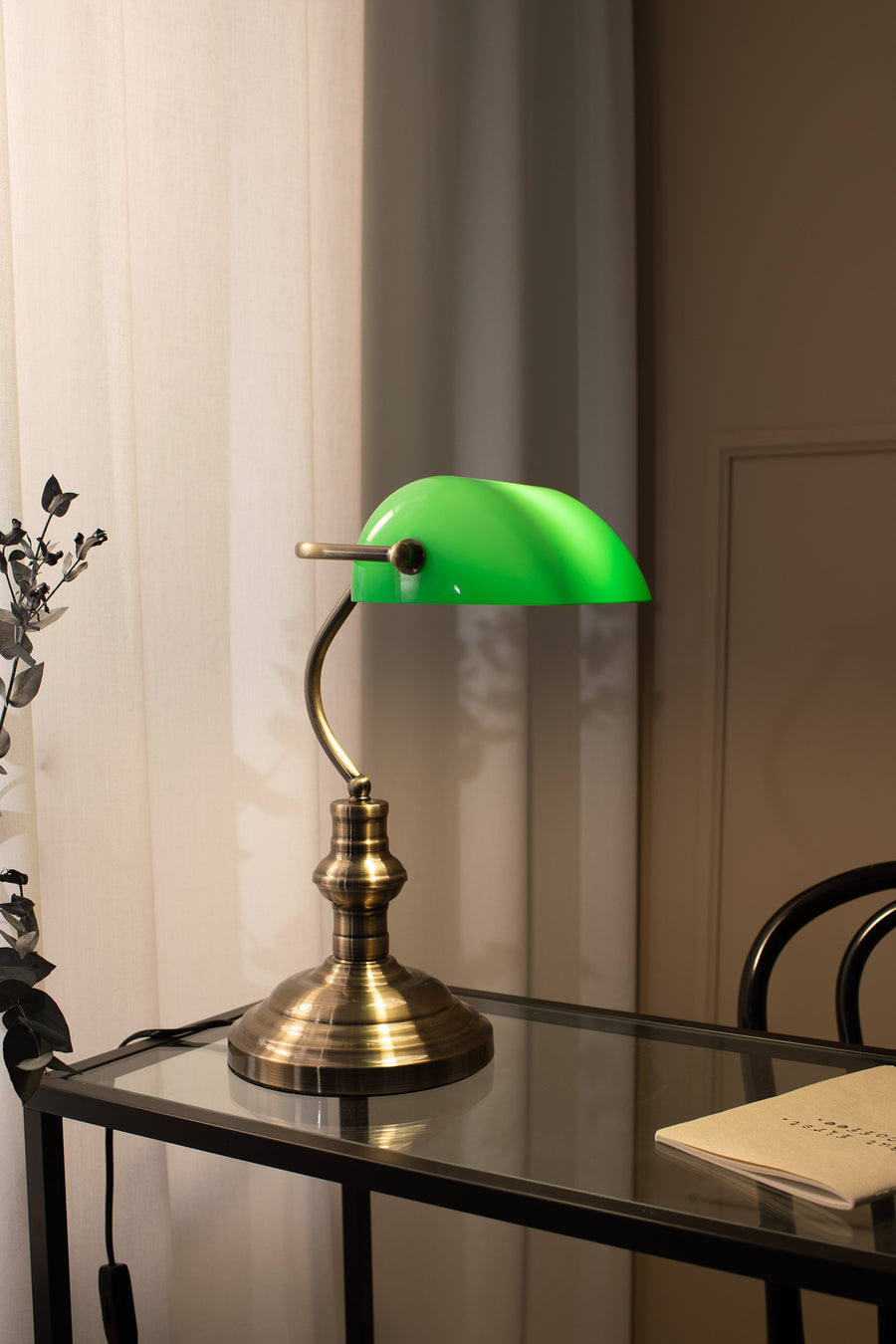 Lampe à poser Bankers en verre