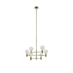 Lustre Capital 6 lumières en laiton