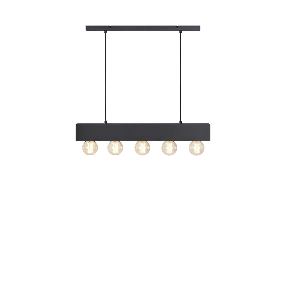 Lustre Couture 5 lumières noir
