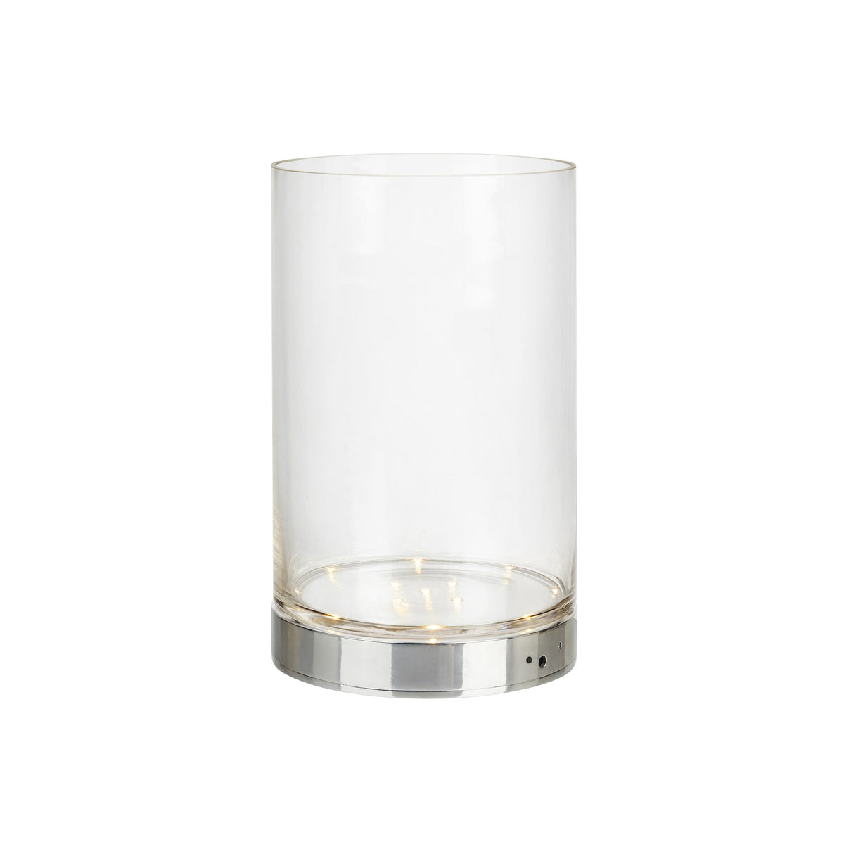 Lampe à poser Bouquet chromée et verre transparent