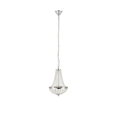 Lustre Gränsö chromé et cristal IP44