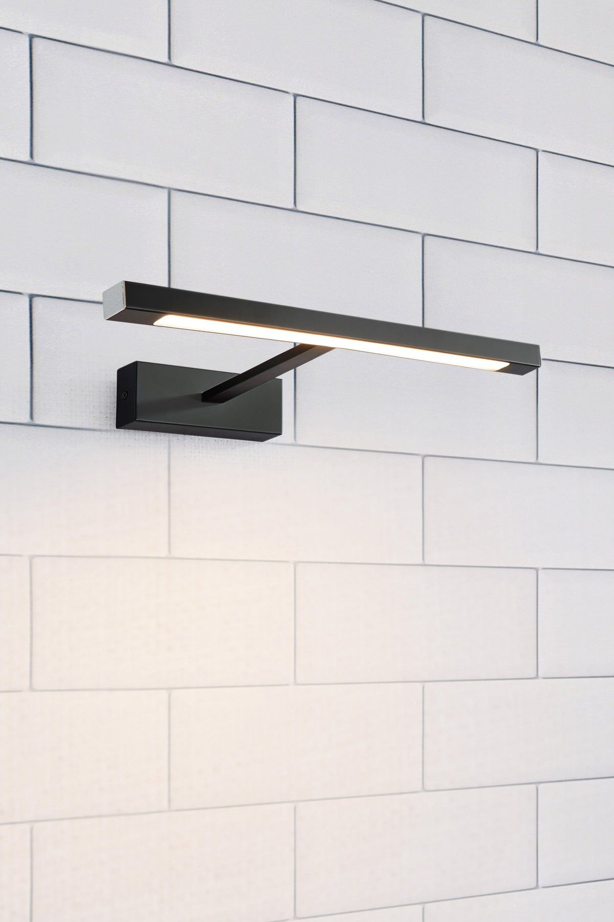 Applique de salle de bain Neptunus LED noire