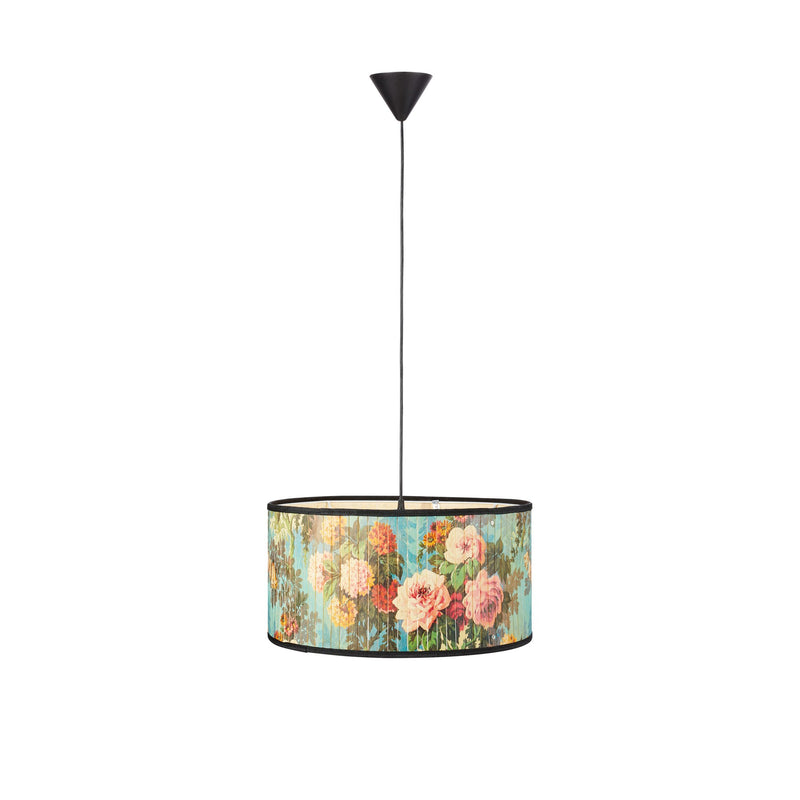 Suspension Park en bambou motif floral