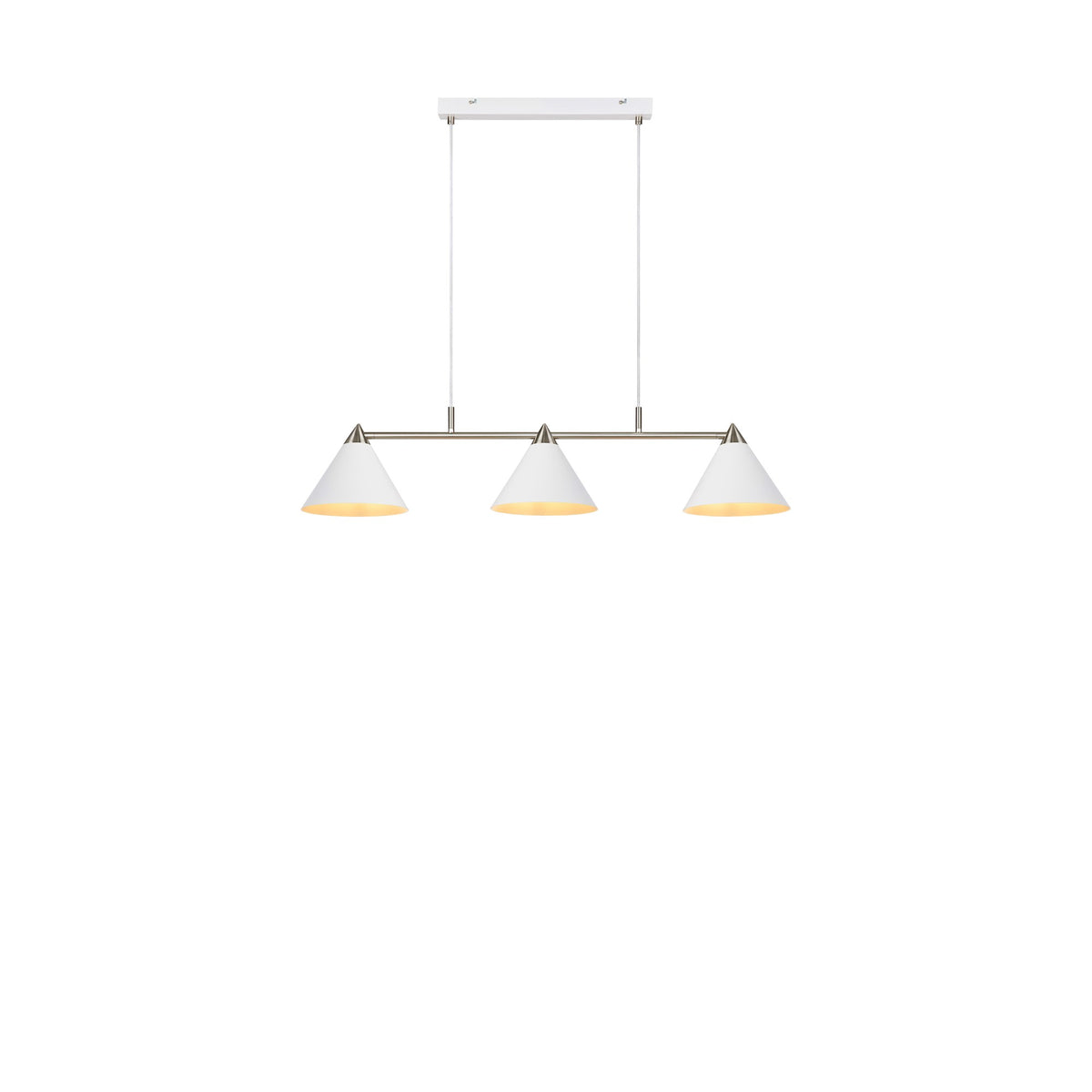 Suspension Klint blanche et acier