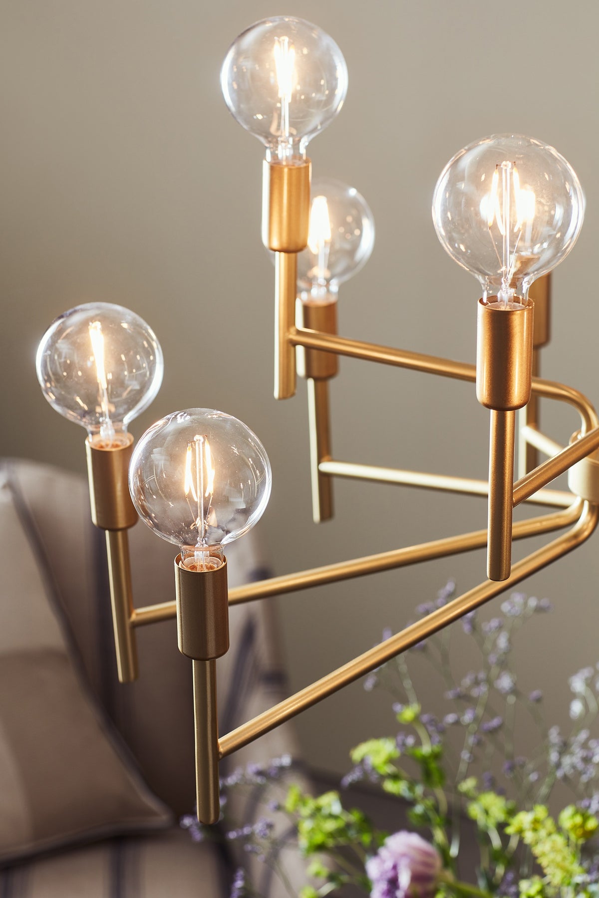 Lustre Regent 12 lumières doré