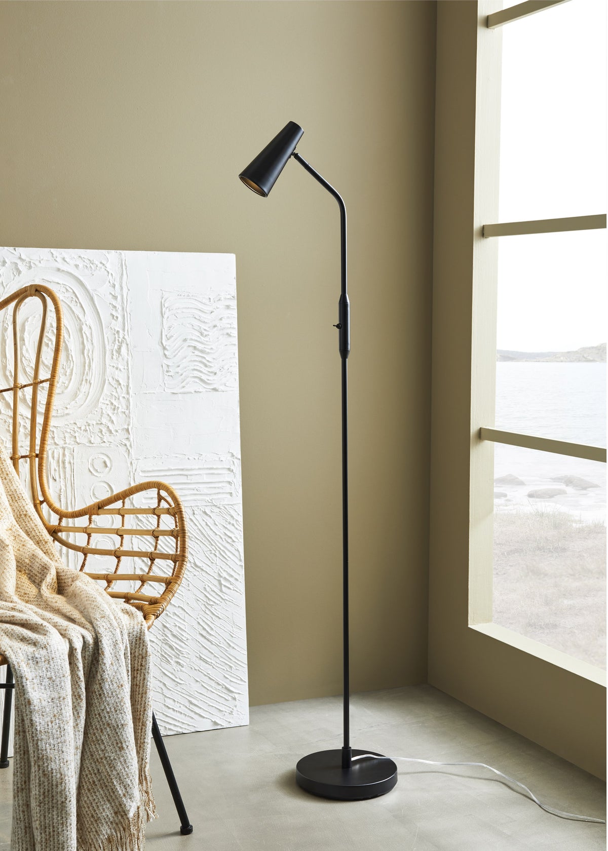 Lampadaire Crest noir