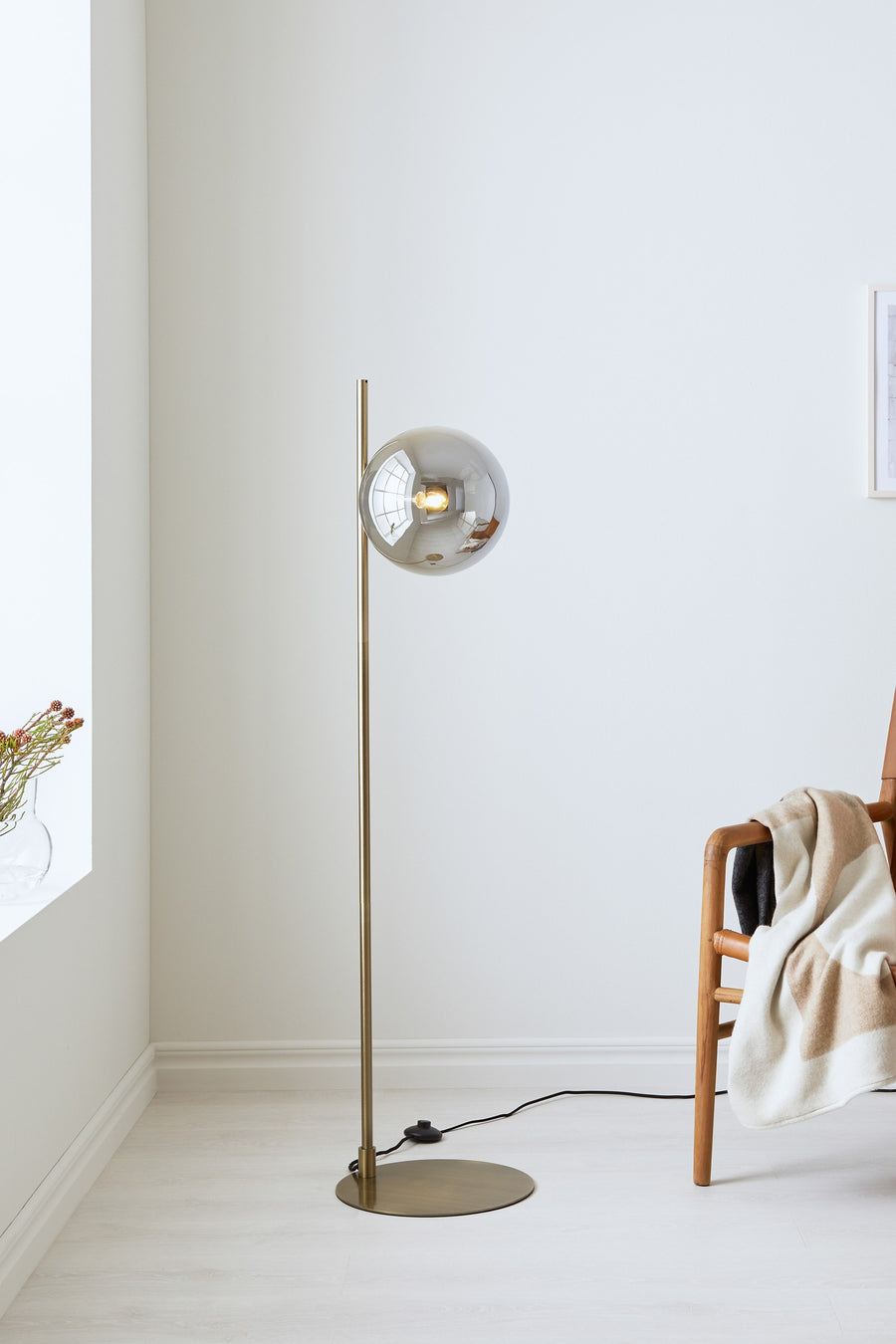 Lampadaire Dione en verre
