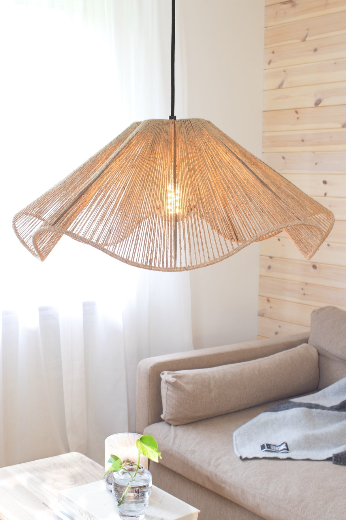 Suspension Nami en jute