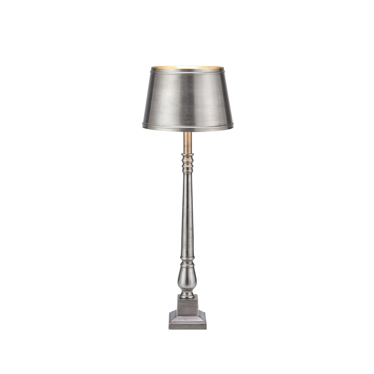 Lampe à poser Metallo argentée
