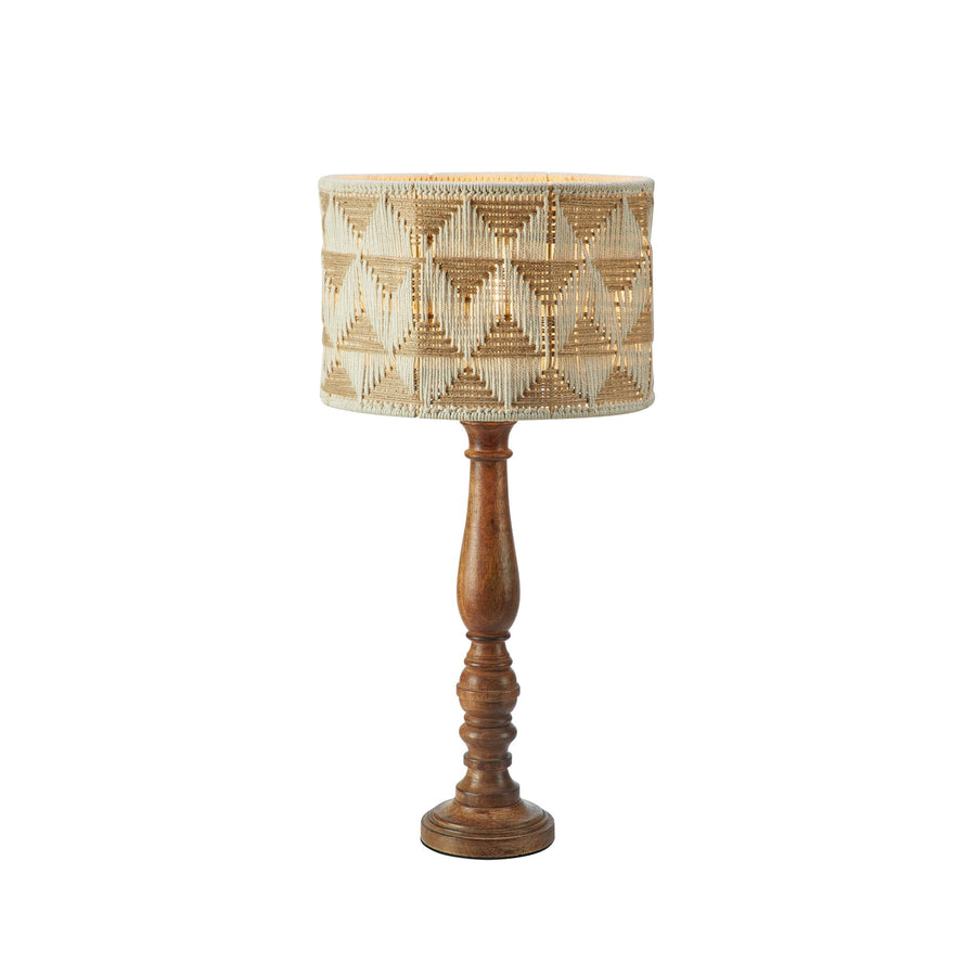 Lampe à poser Ano avec abat-jour en jute et coton