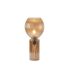 Lampe à poser Toulipa en verre ambré