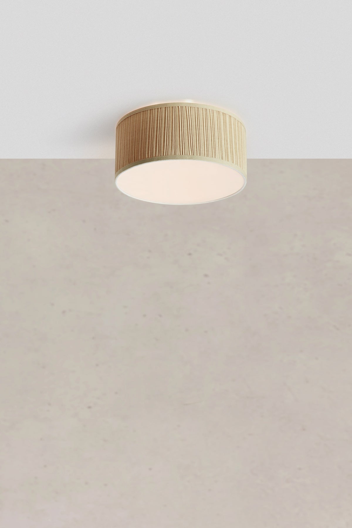 Plafonnier Lux 3 lumières en lin beige