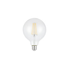 Ampoule LED E27 globe G125 6 W à variateur 3 positions verre transparent