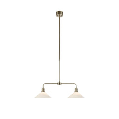 Suspension Vela 2 lumières en verre