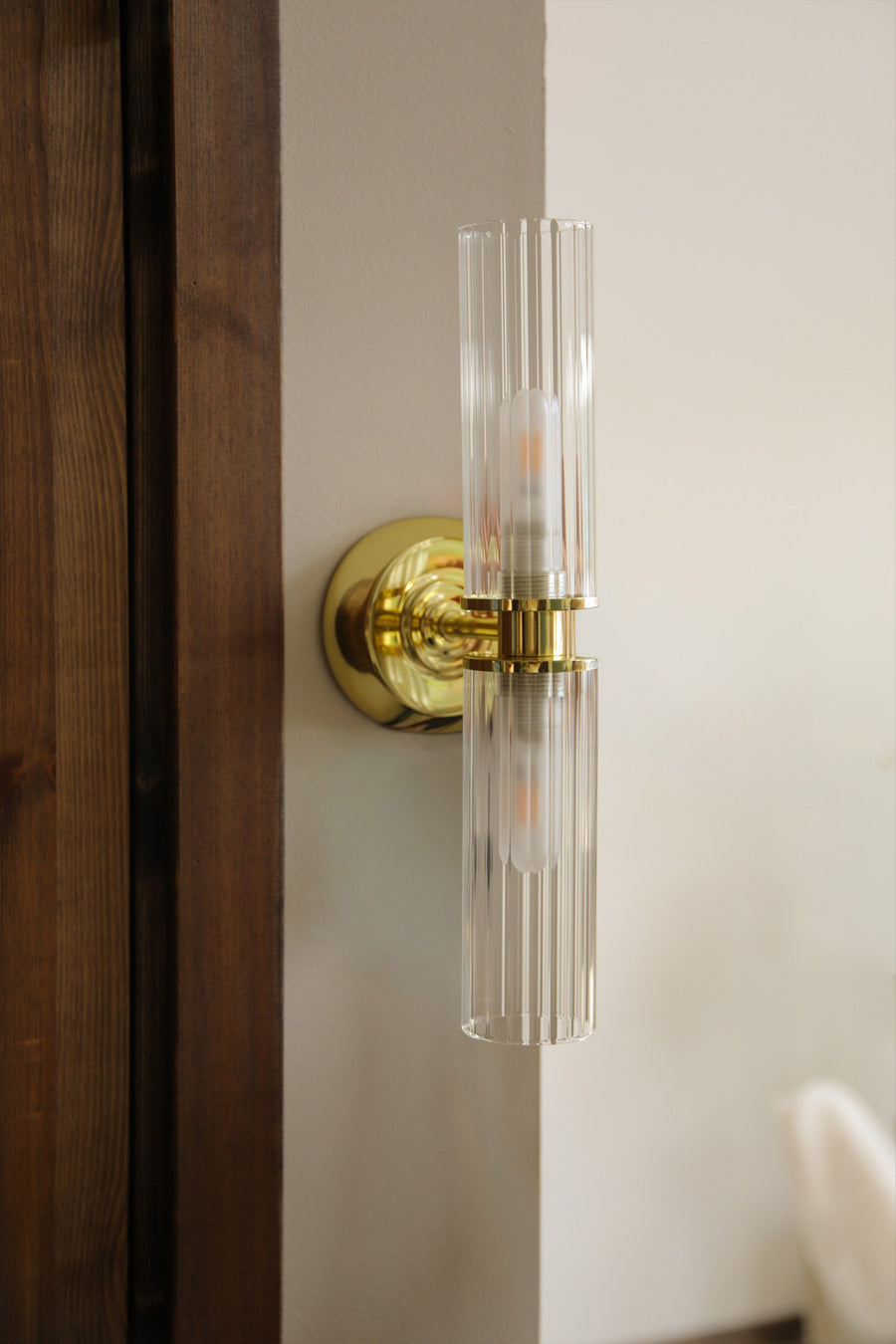 Applique de salle de bain Rimini 2 lumières en verre