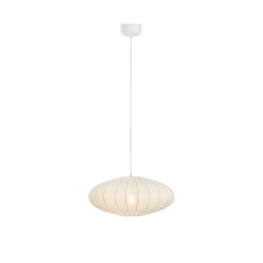 Suspension Solia ovale blanche 50 cm