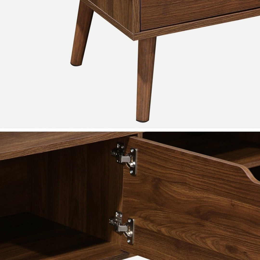 Meuble TV Bois Noyer | Pétale - Designix Meuble TV