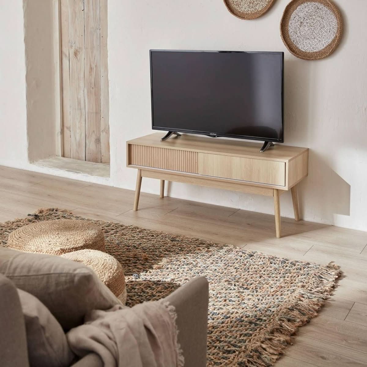 Meuble TV Bois Scandinave | Brio - Designix Meuble TV