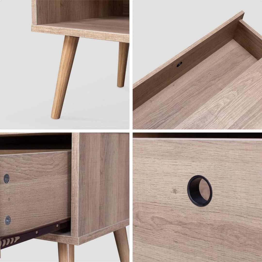 Meuble TV Bois Scandinave | Marbre - Designix Meuble TV