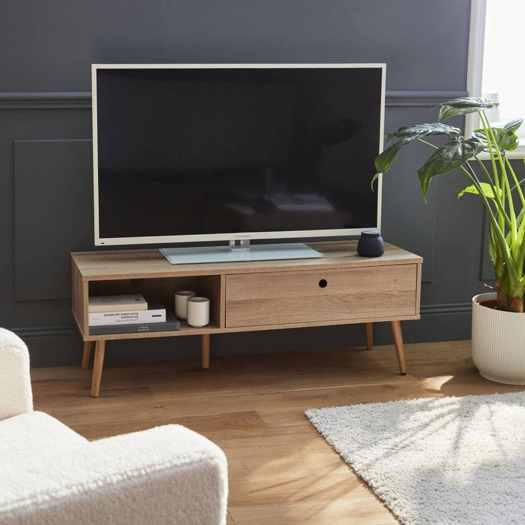 Meuble TV Bois Scandinave | Marbre - Designix Meuble TV
