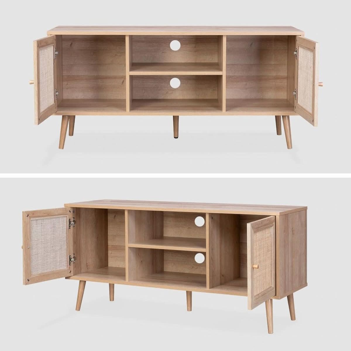 Meuble TV Cannage Scandinave | Yang - Designix Meuble TV