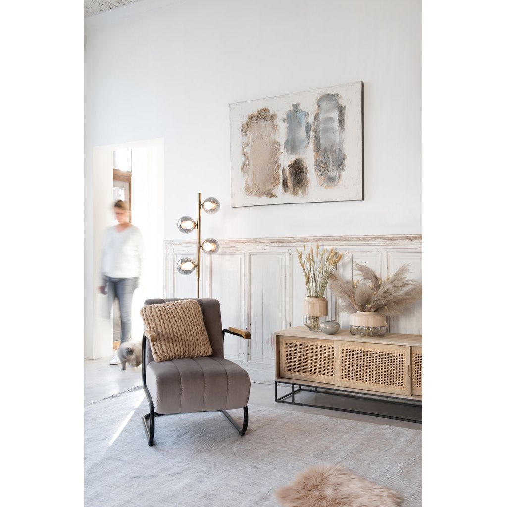 Meuble TV Rotin Bois Naturel - Designix