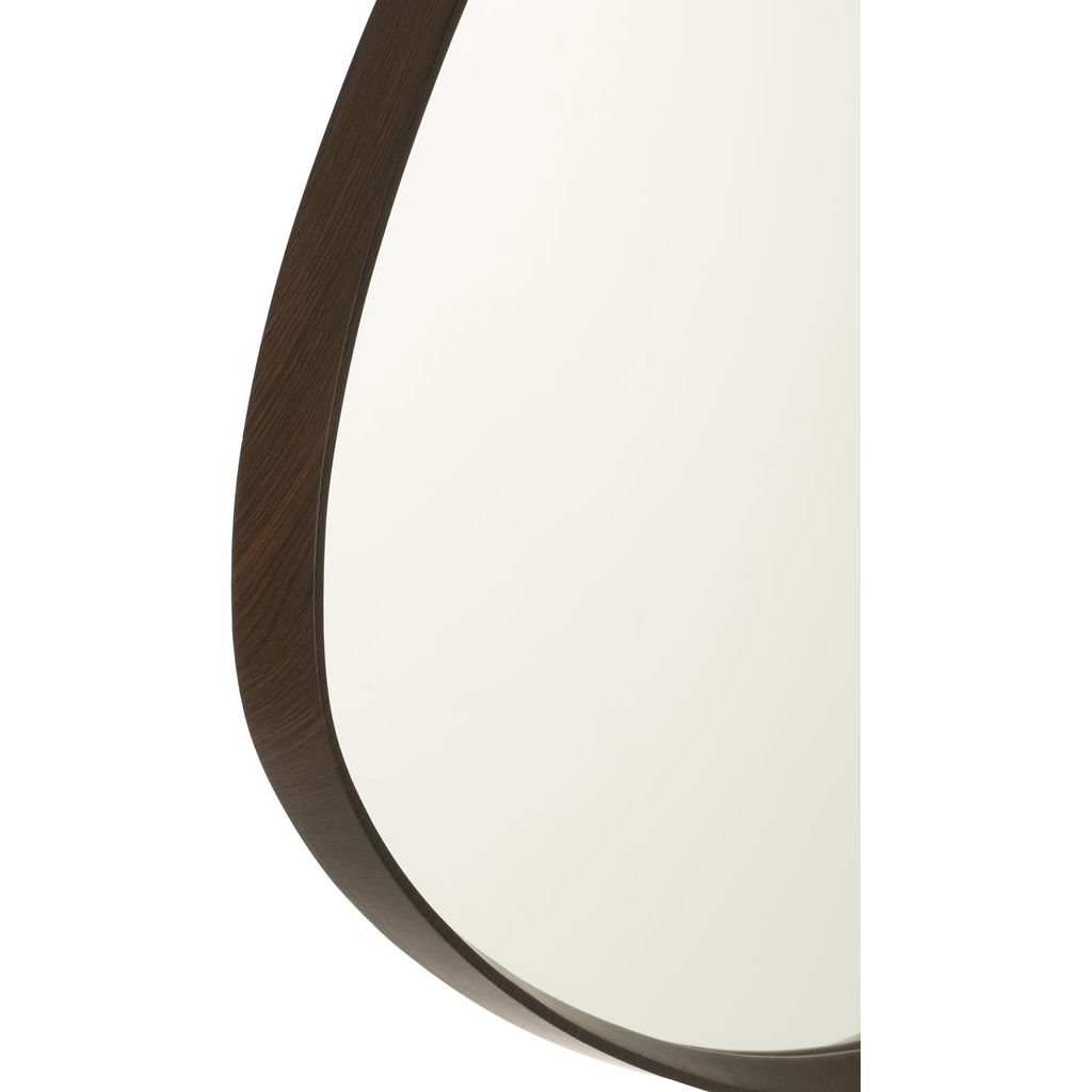 Miroir Abstrait Suspendu Marron Foncé - Designix