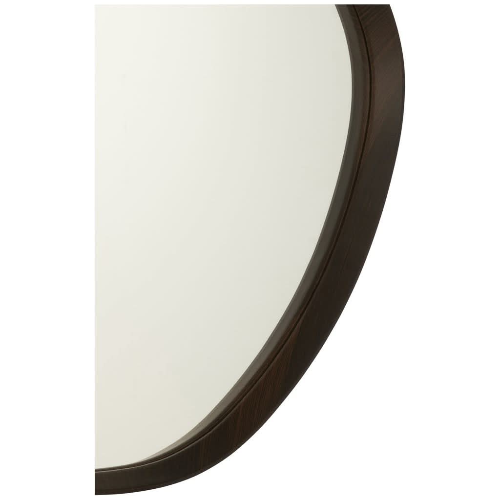 Miroir Abstrait Suspendu Marron Foncé - Designix