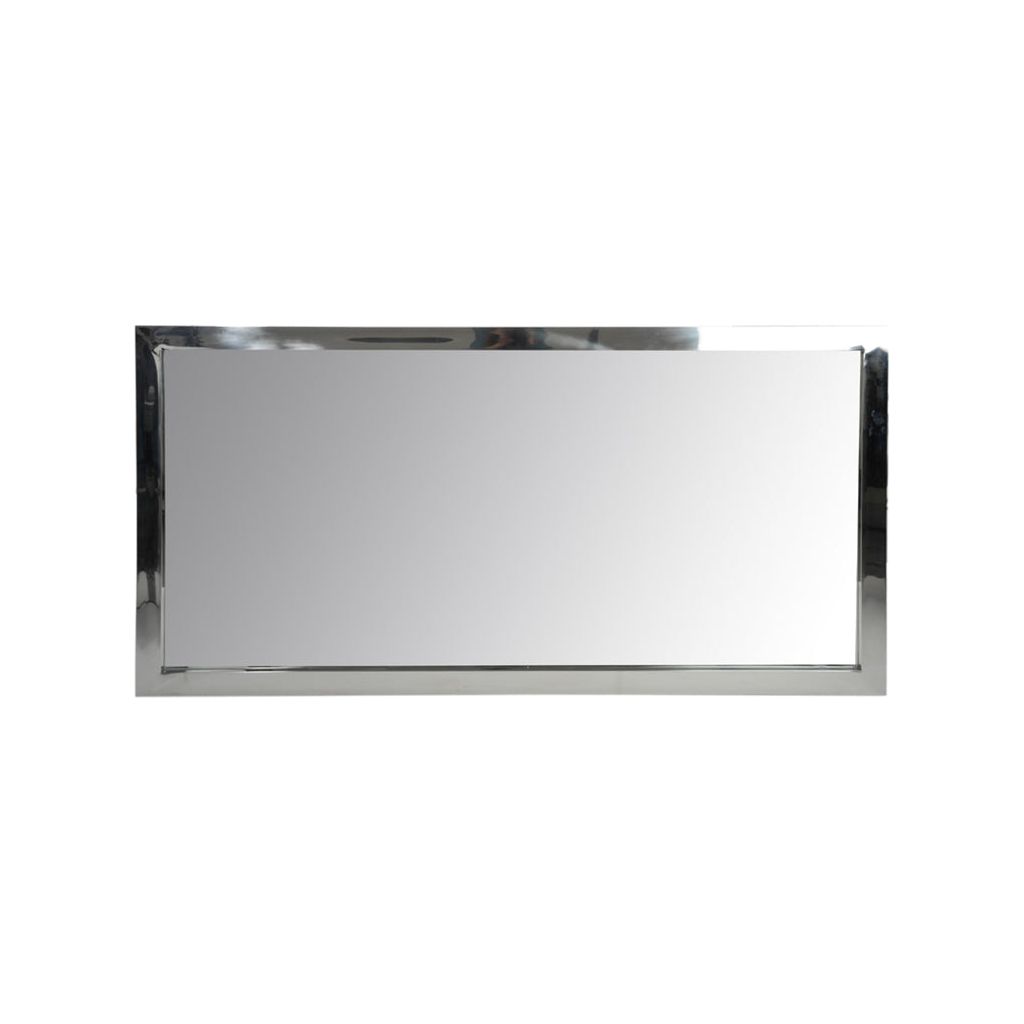 Miroir Argent Rectangulaire en Acier - Designix
