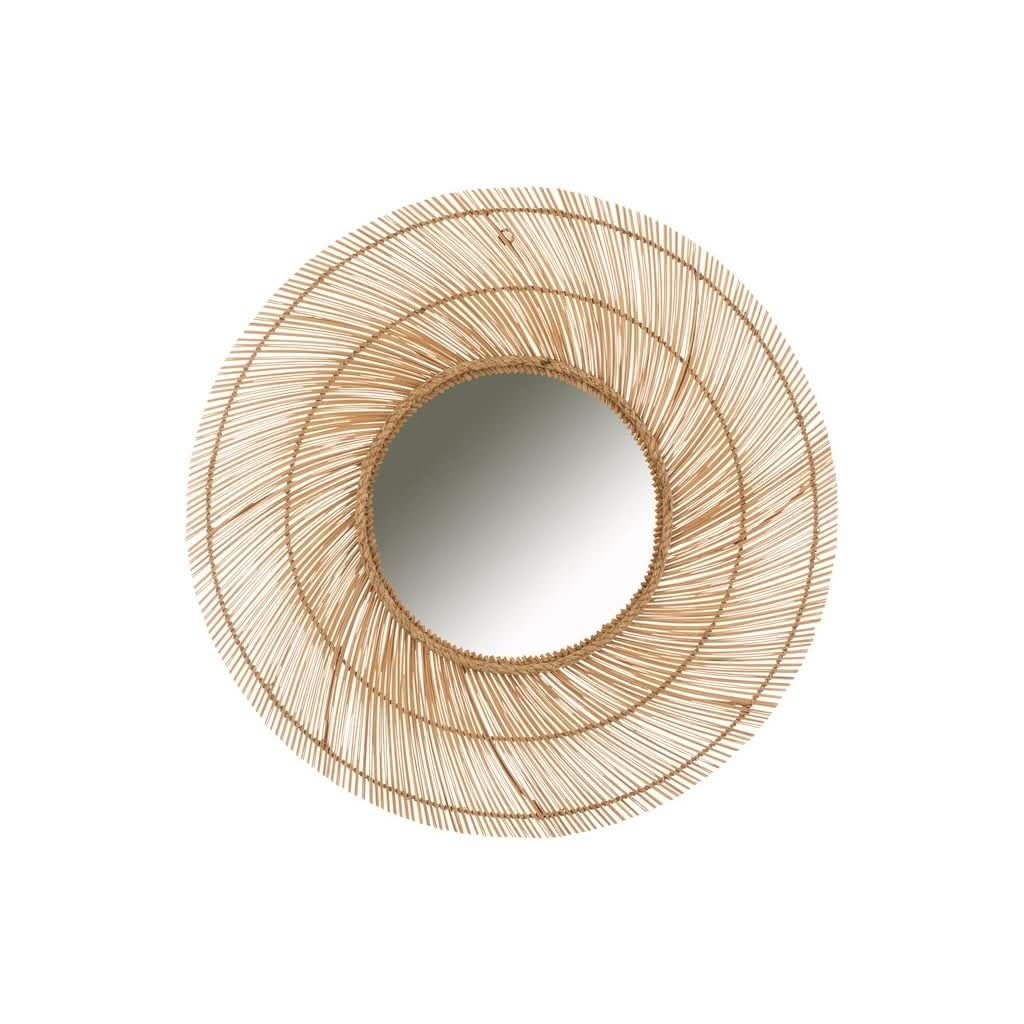 Miroir Bambou Spirale Petit - Designix