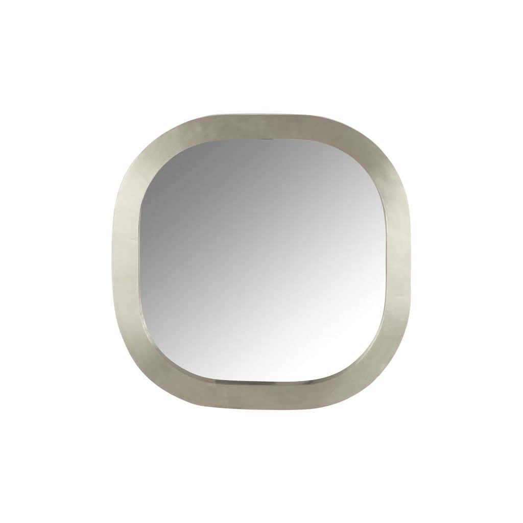 Miroir Bois Arrondi Argenté - Designix