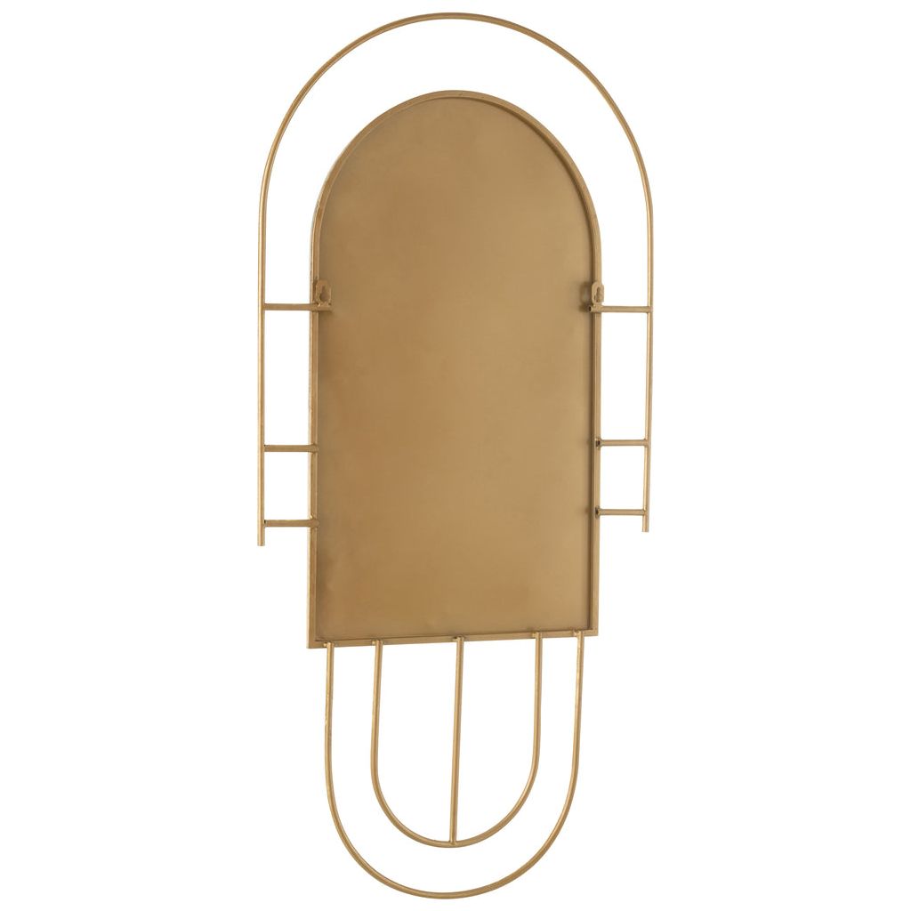 Miroir Doré Métal Ines - Designix