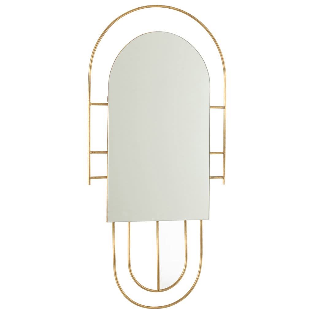 Miroir Doré Métal Ines - Designix