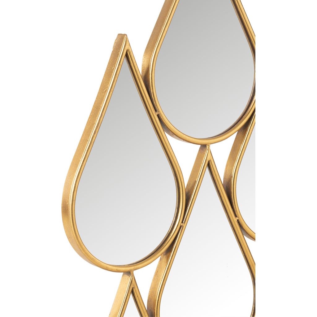 Miroir Gouttes Or MDF Verre - Designix