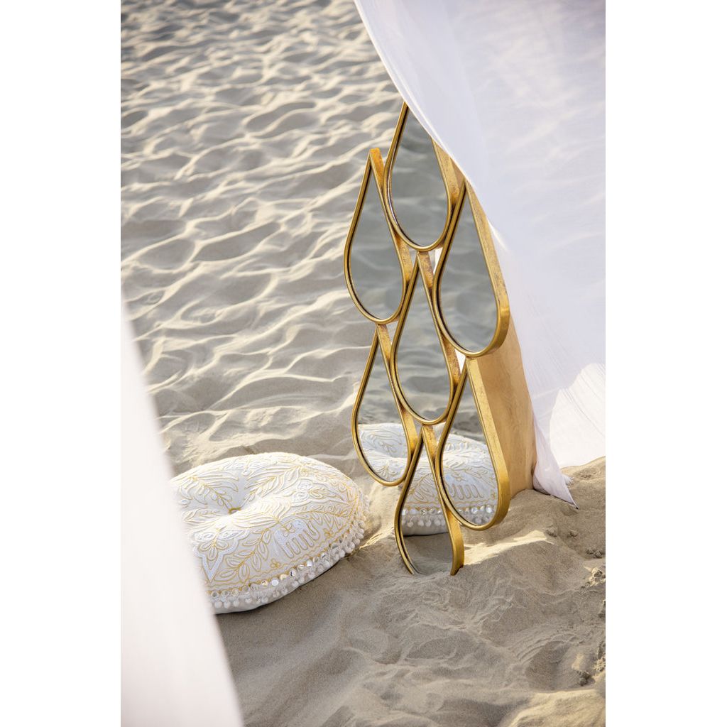 Miroir Gouttes Or MDF Verre - Designix