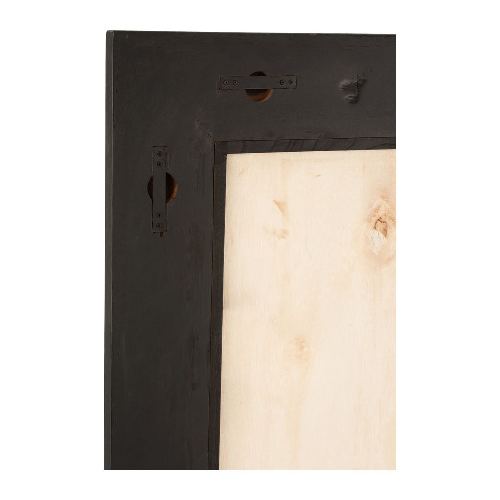 Miroir Grand Bois Exotique Noir - Designix