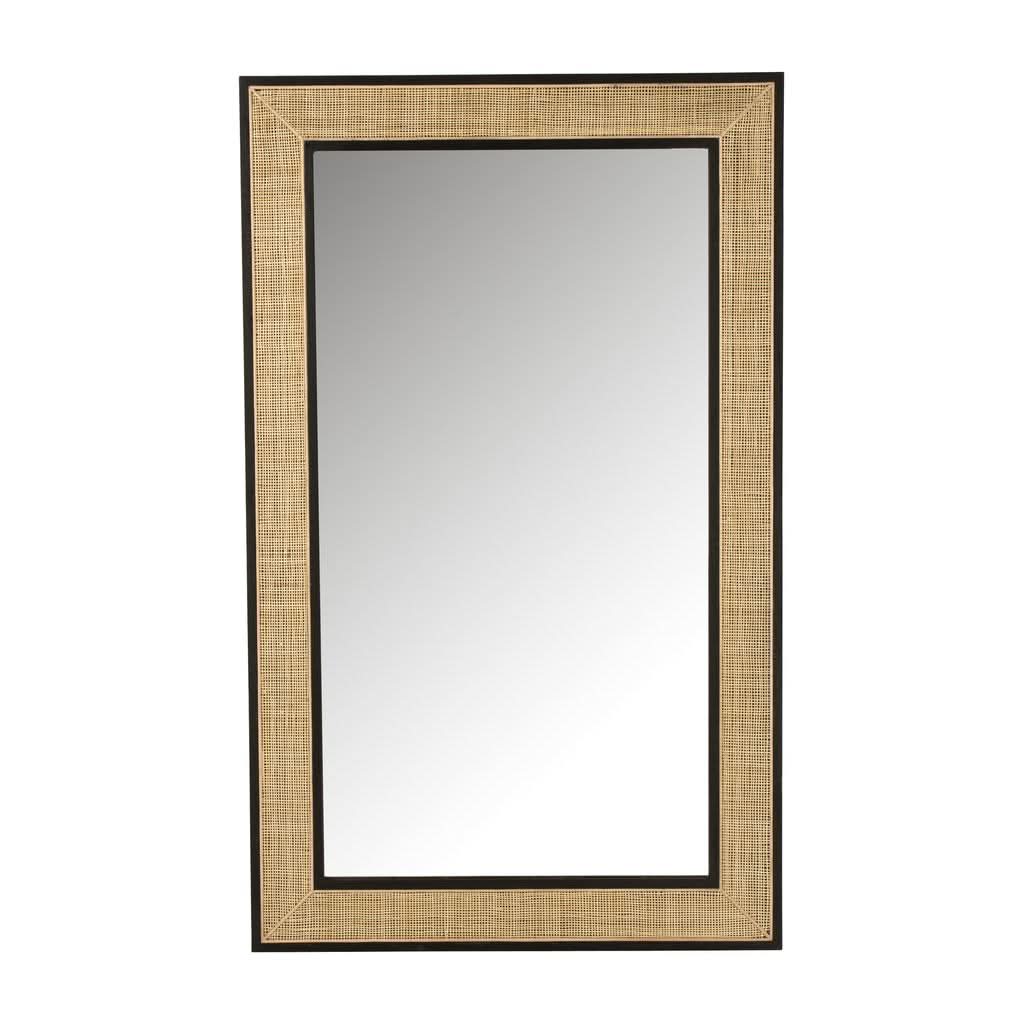 Miroir Grand Bois Exotique Noir - Designix