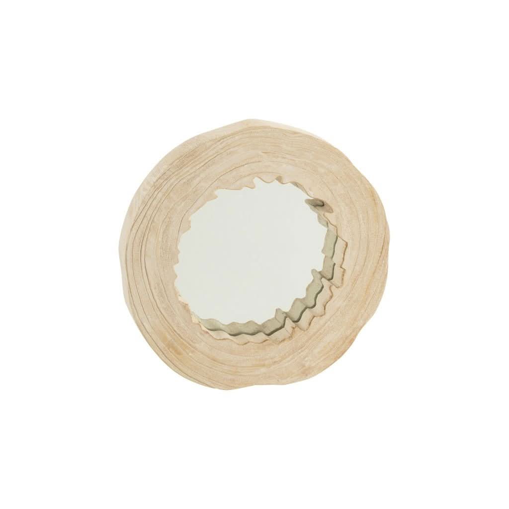 Miroir Grand Bois Paulownia Blanc - Designix