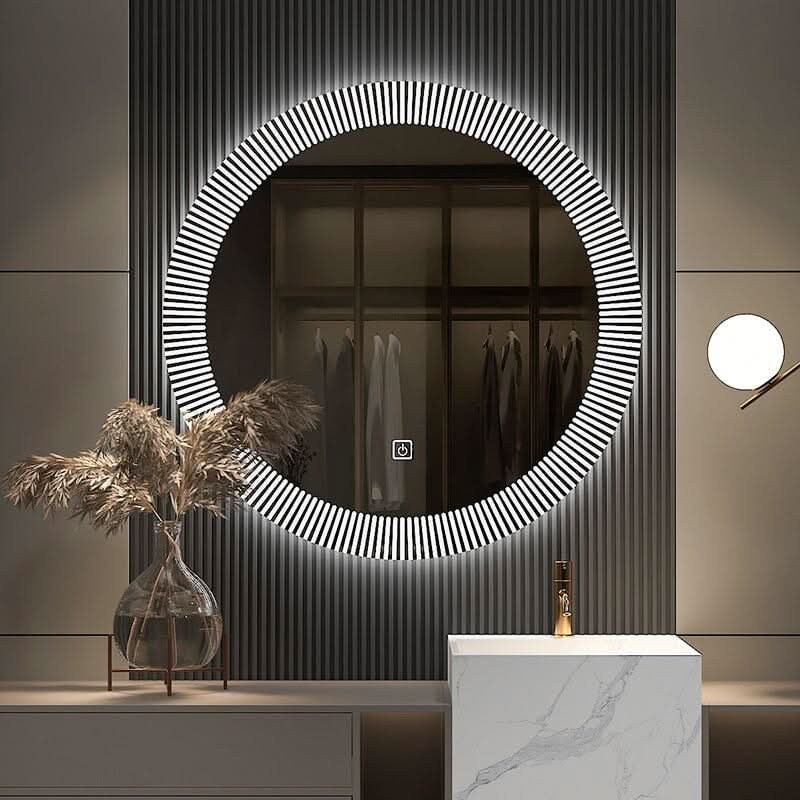 Miroir Mural Design Italien | Éclat Étoilé - Designix Miroir Diamètre 50cm