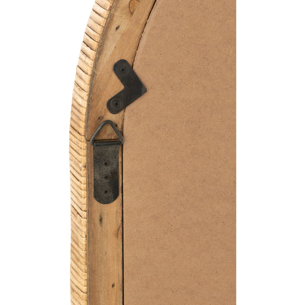 Miroir Ovale Rotin Naturel - Designix
